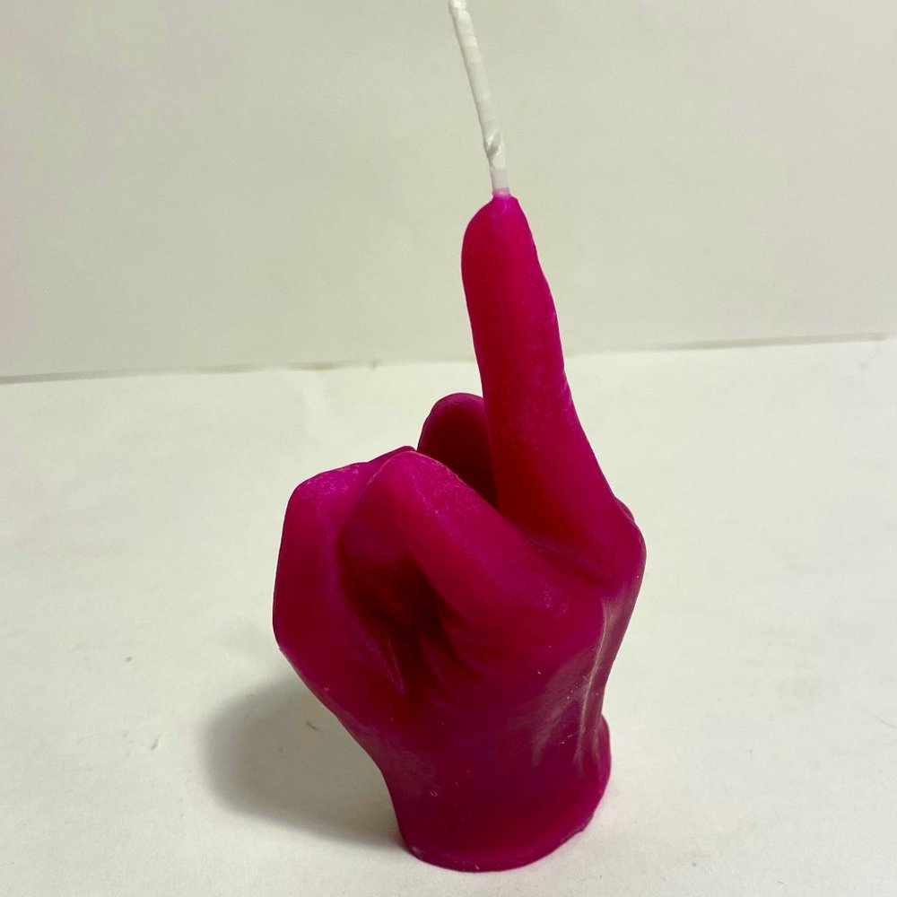 Cranberry Middle Finger Candle